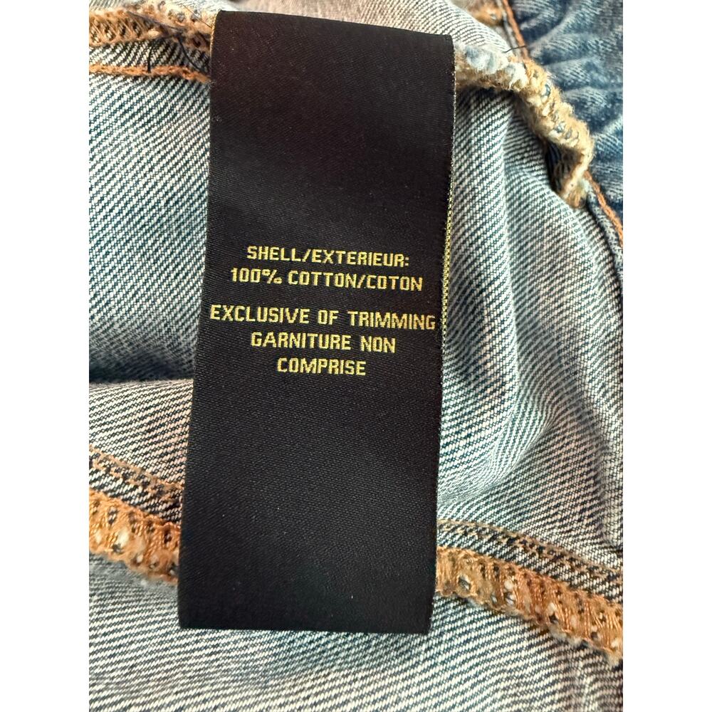 House of Harlow 1960 Cropped Denim Jacket Boho Western Est Small - Picture 5 of 5